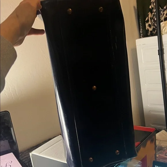 Vintage Von Dutch Navy Blue Bowling Bag with White Logo - Y2K - Picture 6 of 9